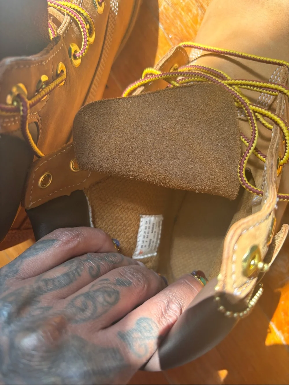 Timberland Brown Leather Lace-Up Work Boots
